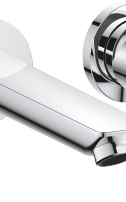 Grohe BauEdge 20474001 – Μίκτης νιπτήρα με επιτοίχια εγκατάσταση (2 οπές)