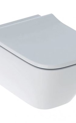 Geberit Smyle Square Λεκάνη Κρεμαστή Rimless με Κάλυμμα Soft Close Λευκή