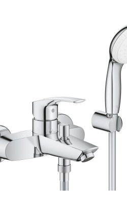 Grohe Eurosmart Μπαταρία Μπάνιου/Ντους με Σετ 