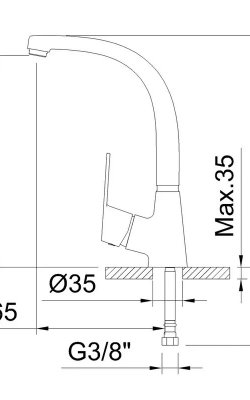 Clever Panam Evo Urban – Μπαταρία Κουζίνας Πάγκου (Χρωμέ) 