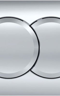 Geberit – Πλακέτα Ενεργοποίησης Διπλής Έκπλυσης Delta01 (Gloss Chrome)