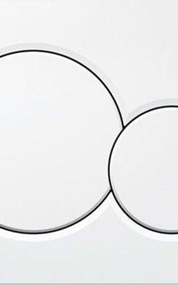 Geberit Sigma01 – Πλακέτα Ενεργοποίησης Διπλής Έκπλυσης (Alpine White)
