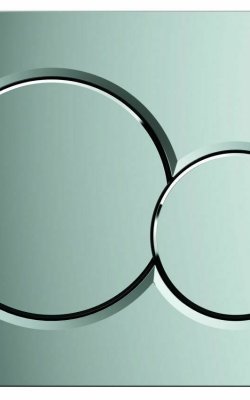 Geberit Sigma01 - Πλακέτα Ενεργοποίησης Διπλής Έκπλυσης (Gloss Chrome)