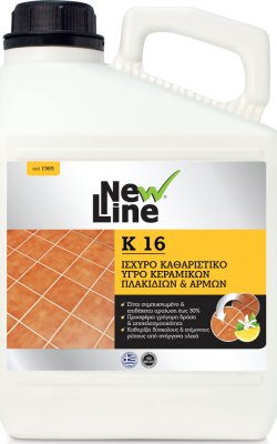 New Line K-16 – Ισχυρό Καθαριστικό Πλακιδίων & Αρμών (3 L)