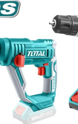 Total TCKLI2008 – Σετ Δραπανοκατσάβιδο & Πιστολέτο 20V με 2x2Ah Μπαταρίες, Φορτιστή & Τσάντα CANVAS