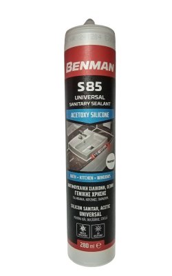 Benman Σιλικόνη S85 Λευκή (280ml)