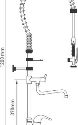  RNT BMD 4720 – Καταιωνιστήρας Επιτραπέζιος με Βρύση Ιταλίας 
