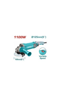 Total – Γωνιακός Τροχός 1100W με Μεταβλητή Ταχύτητα (125mm) 