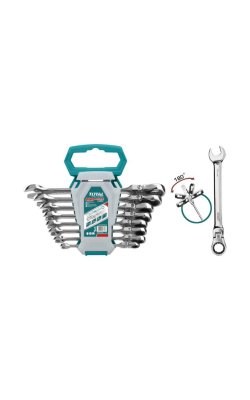 Total THT102RK586 – Σετ Γερμανοπολύγωνα Καστάνιας με Σπαστή Κεφαλή 8 τεμαχίων 