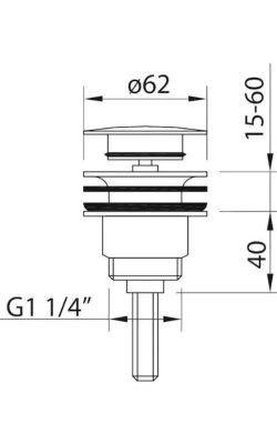Clever Pop Up Βαλβίδα Νιπτήρα – Κωδ. 98674