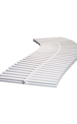 Acquasource Σχάρα Υπερχείλισης Πισίνας Λευκή 20cm – 1 Ένωση 