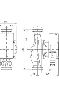 Wilo Atmos PICO 30/6 Ηλεκτρονικός Κυκλοφορητής Θέρμανσης / Κλιματισμού