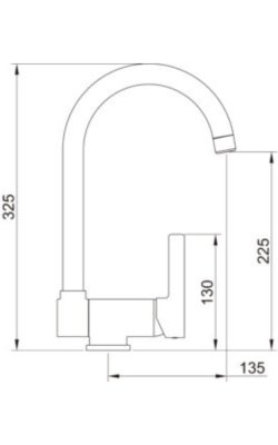 Clever – Μπαταρία Νεροχύτη Πάγκου με Σπαστό Ρουξούνι 