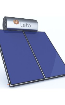 Lato Ηλιακός Θερμοσίφωνας 200L Glass Διπλής Ενέργειας με 3 τ.μ. Συλλέκτη 