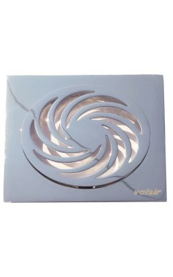 Valsir Σχάρα Δαπέδου 12x12 cm Ορειχάλκινη Χρωμέ