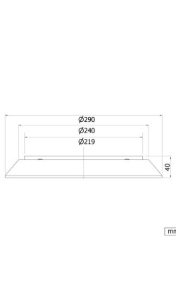 Acqua Source Φωτιστικό Πισίνας LED FLAT Ø29cm – 18W Ψυχρό Λευκό 9000K (252 LEDs)