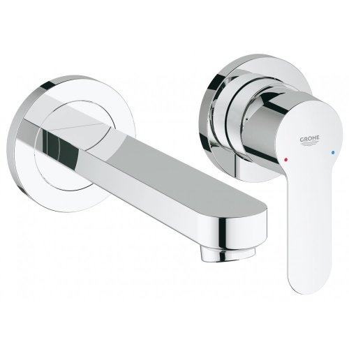 Grohe BauEdge – Μπαταρία Νιπτήρος Επιτοίχια 2 Οπών Χρωμέ