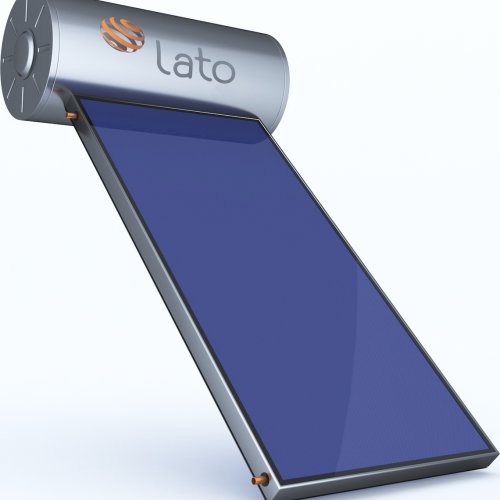  Lato Ηλιακός Θερμοσίφωνας 120L Glass Διπλής Ενέργειας με 2 τ.μ. Συλλέκτη