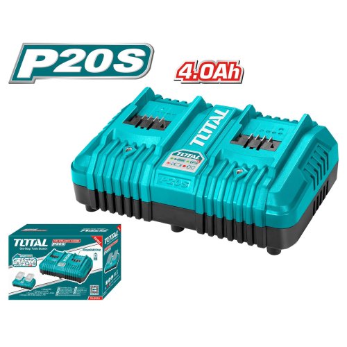 Total TCLI20346 – Φορτιστής Μπαταριών 20V Li-Ion P20S