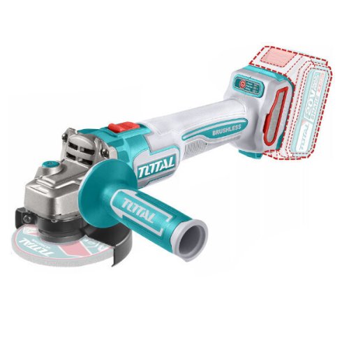 Total TAGLI21154 – Τροχός Μπαταρίας Brushless 20V 115mm με Ρύθμιση Στροφών