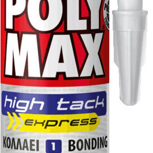  Bison Poly Max High Tack Express - Σφραγιστική Σιλικόνη Αντιμουχλική Διαφανής 285ml