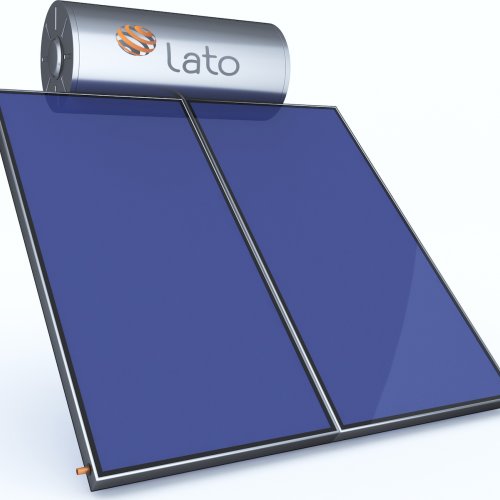  Lato Ηλιακός Θερμοσίφωνας 200L Glass Διπλής Ενέργειας με 4 τ.μ. Συλλέκτη