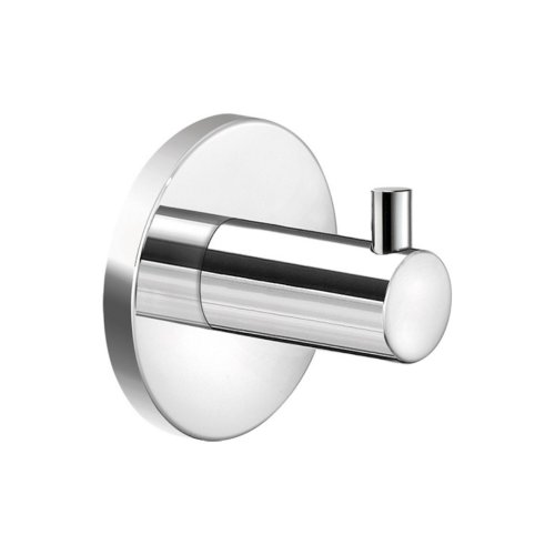 Sanco Twist Άγκιστρο Μπάνιου Μονό με Βίδες Ασημί (Χρωμέ)