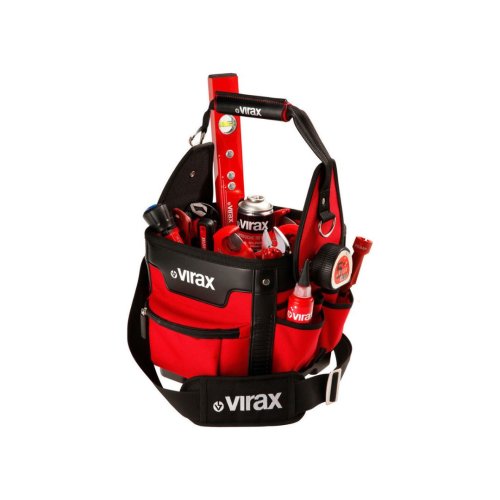 Virax Τσάντα Εργαλείων Ώμου Ανοιχτού Τύπου – Κόκκινη