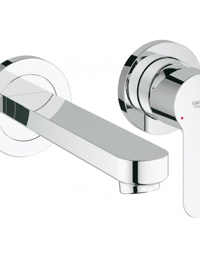 Grohe BauEdge – Μπαταρία Νιπτήρος Επιτοίχια 2 Οπών Χρωμέ