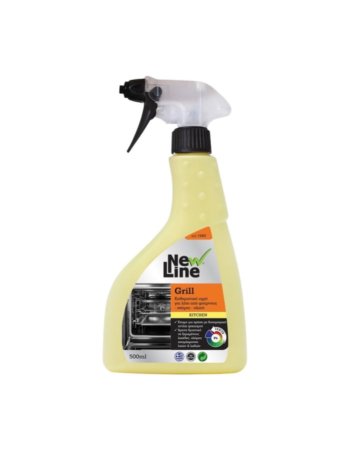 New Line Grill Spray 500 ml – Υγρό Καθαριστικό για Φούρνους & Σχάρες