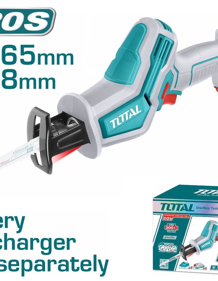 TOTAL ΜΙΝΙ ΣΠΑΘΟΣΕΓΑ ΜΠΑΤ. Li-ion 20V ΧΩΡΙΣ ΜΠΑΤΑΡΙΑ & ΦΟΡΤΙΣΤΗ (TRSLI6506)