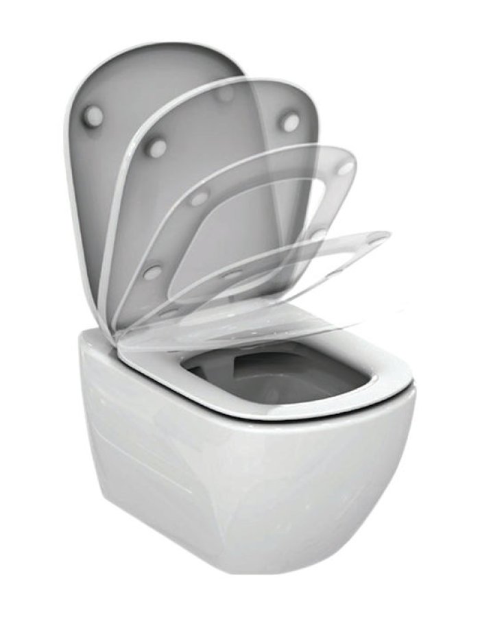  Ideal Standard Tesi – Κρεμαστή Λεκάνη WC με Soft-Close Κάλυμμα 