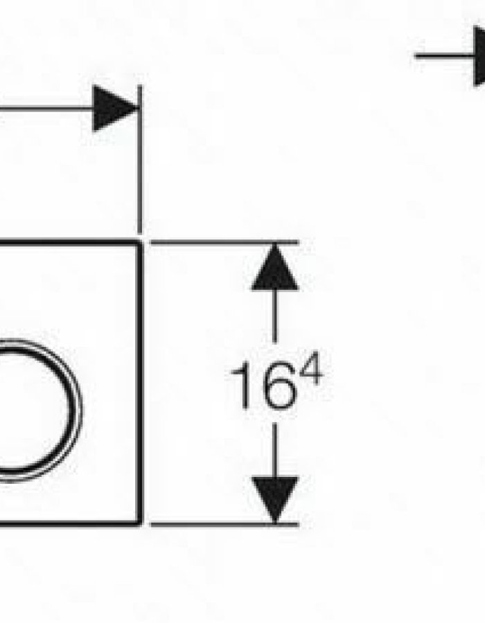 Geberit Sigma01 – Πλακέτα Ενεργοποίησης Διπλής Έκπλυσης (Alpine White)