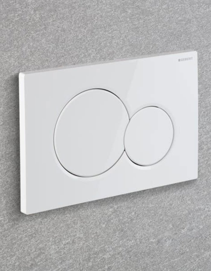 Geberit Sigma01 – Πλακέτα Ενεργοποίησης Διπλής Έκπλυσης (Alpine White)