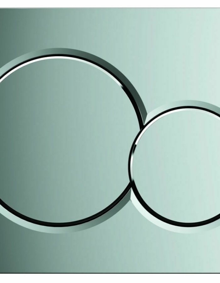 Geberit Sigma01 - Πλακέτα Ενεργοποίησης Διπλής Έκπλυσης (Gloss Chrome)