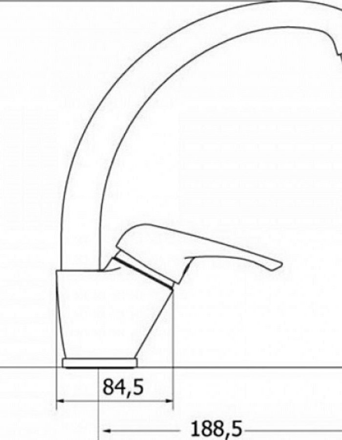 Modea Elit – Ψηλή Μπαταρία Νεροχύτη Χρωμέ  00-02020