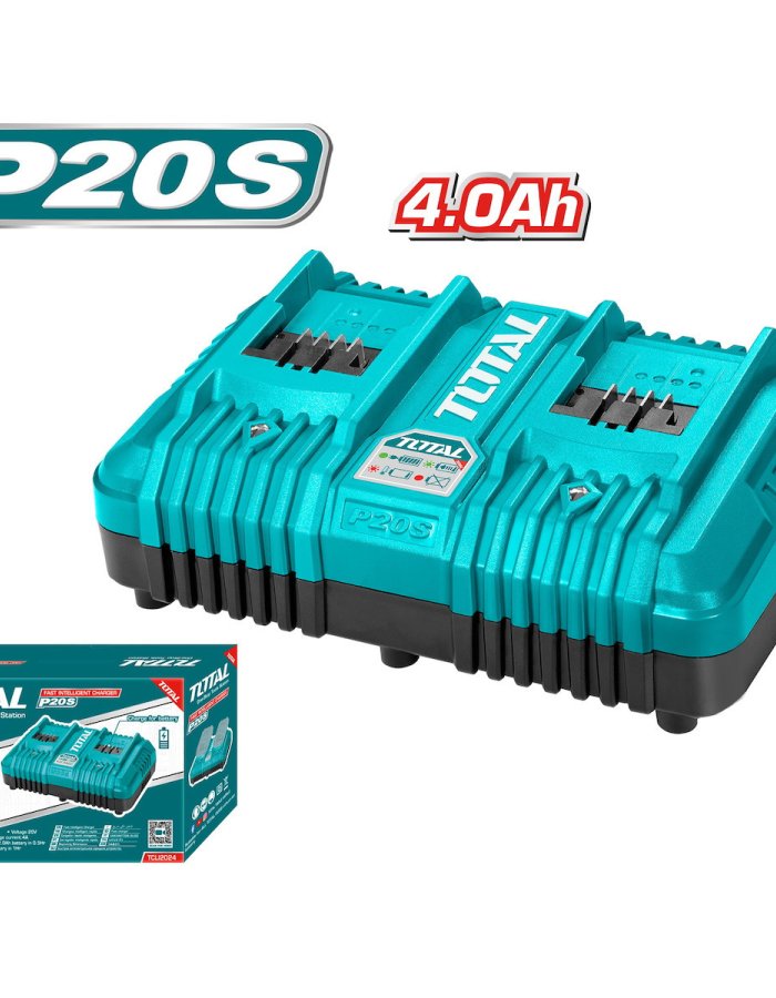 Total TCLI20346 – Φορτιστής Μπαταριών 20V Li-Ion P20S