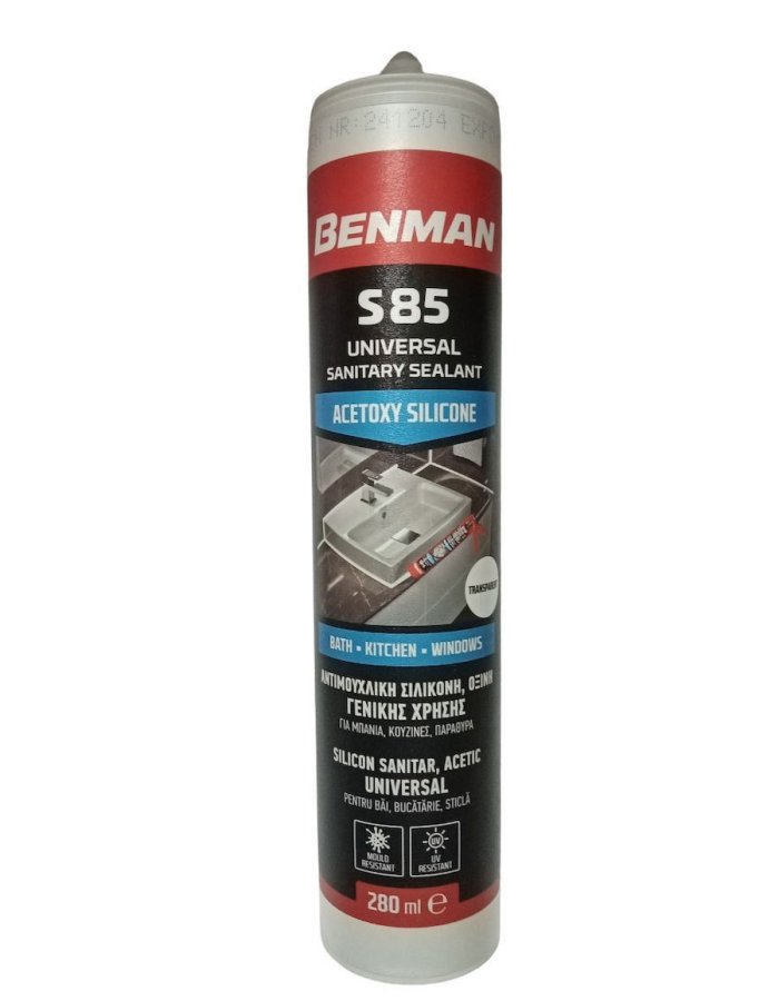 Benman Σιλικόνη S85 Λευκή (280ml)