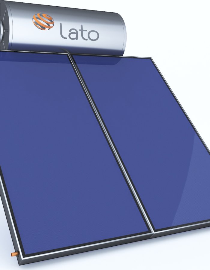  Lato Ηλιακός Θερμοσίφωνας 200L Glass Διπλής Ενέργειας με 4 τ.μ. Συλλέκτη