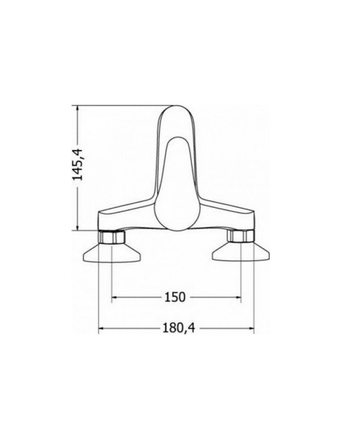 Modea Elit  – Μπαταρία Λουτρού Επιτοίχια Full Set (Χρωμέ)
