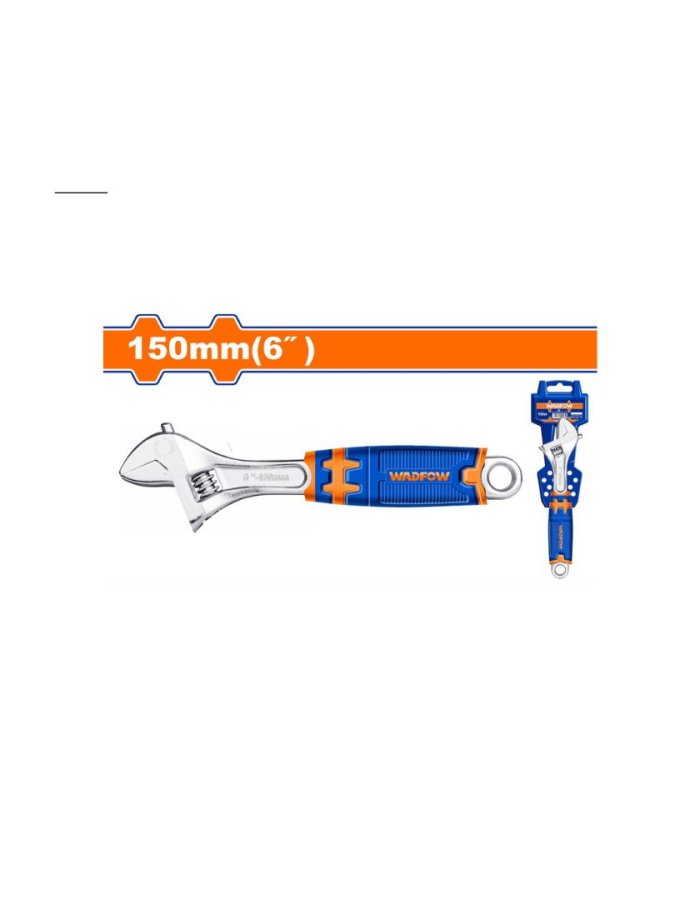 Wadfow Γαλλικό Κλειδί Μήκους 152.4mm με Άνοιγμα Σιαγόνων έως 24mm