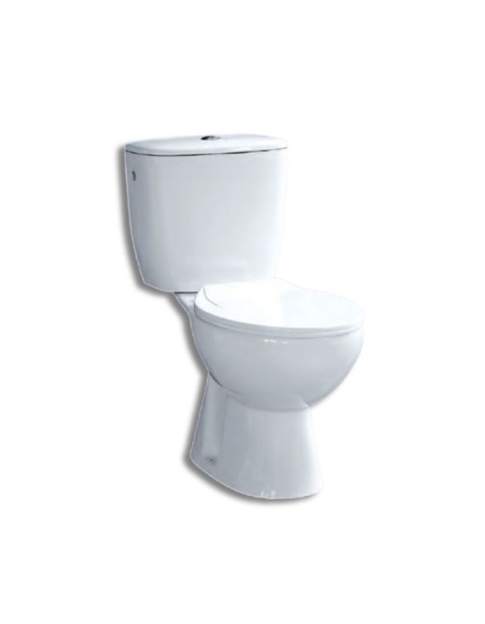 Domistyle Etna – Λεκάνη Κάτω Σιφόνι με Καζανάκι & Κάλυμμα Soft Close – Λευκή 