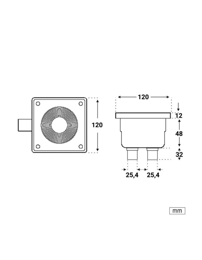  Acqua Source Κουτί Διακλάδωσης Φωτιστικών Πισίνας 60mm 