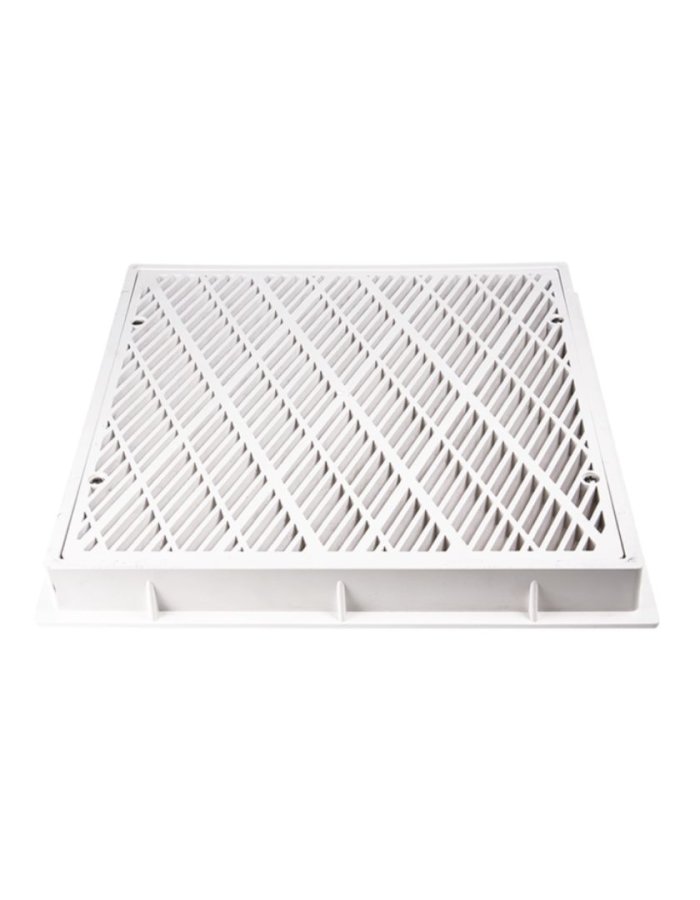 Acqua Source Σχάρα Πυθμένα Πισίνας ΒΤ ABS 9'' x 9'' – Λευκή 