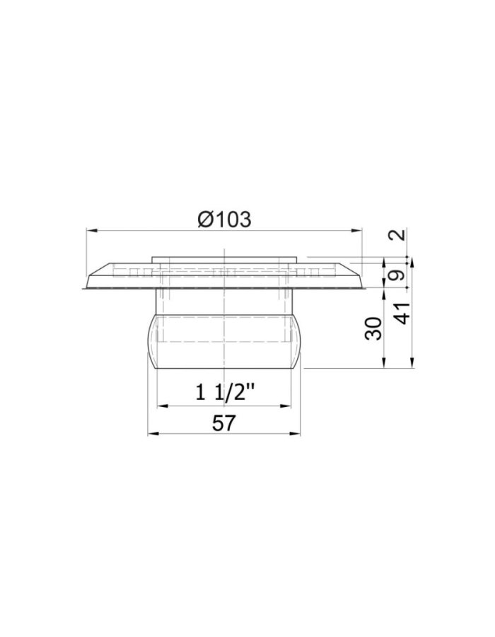  Acquasource ASI-630 (63mm) Στόμιο Σκούπας Πισίνας Λευκό