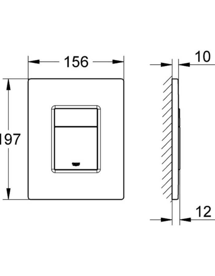 πλακετα καζανακιου grohe skate cosmopolitan brushed cool sunrise