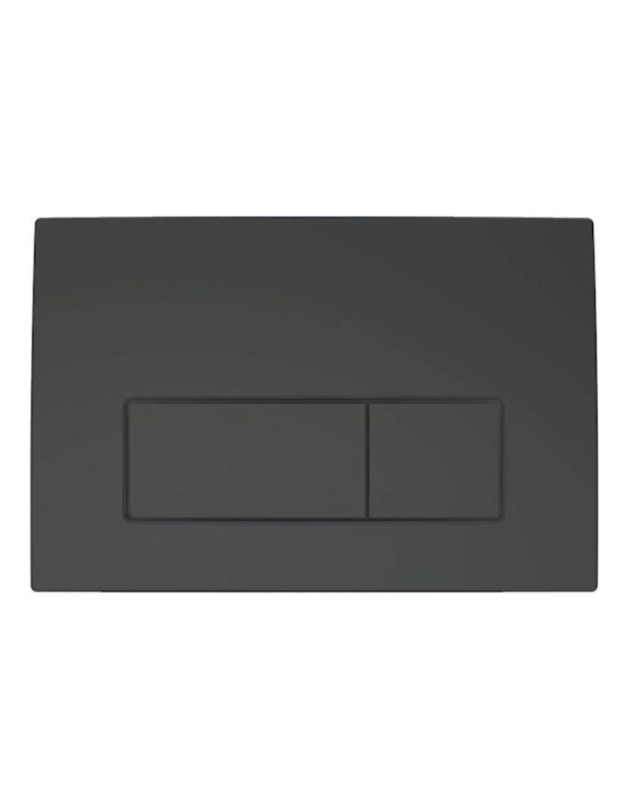 Geberit Delta 50 Πλακέτα για Καζανάκια Διπλής Λειτουργίας Μαύρη Ματ διαστασεις
