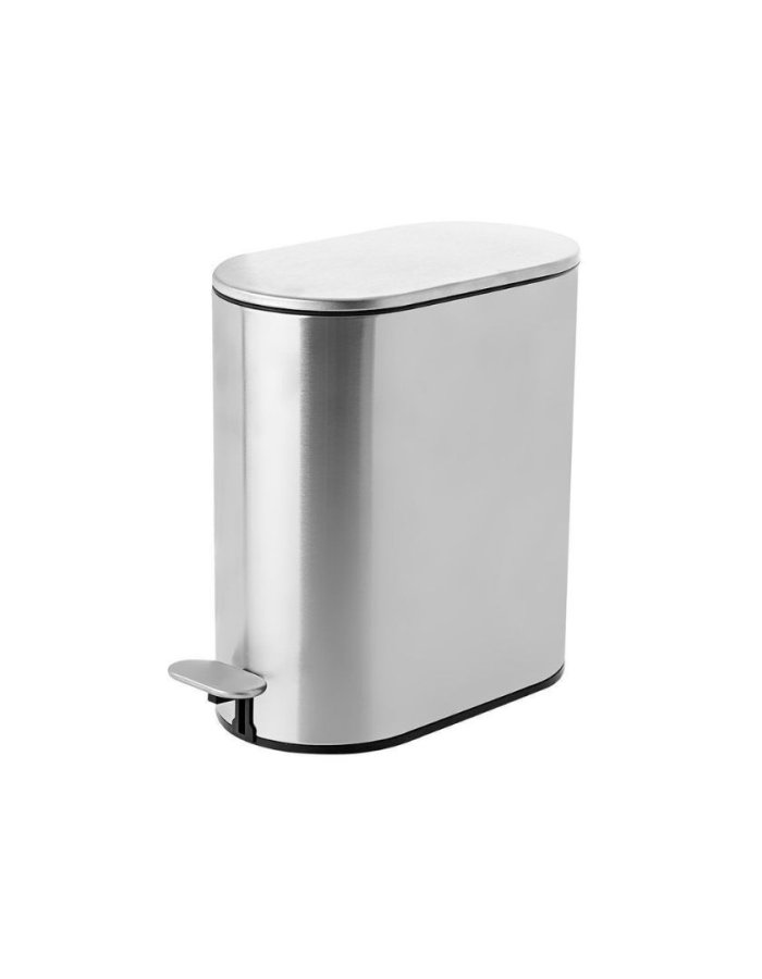  Estia Inox Καλαθάκι Μπάνιου Soft Close 5lt Ασημί (Slim) Κωδικός: 02-5542