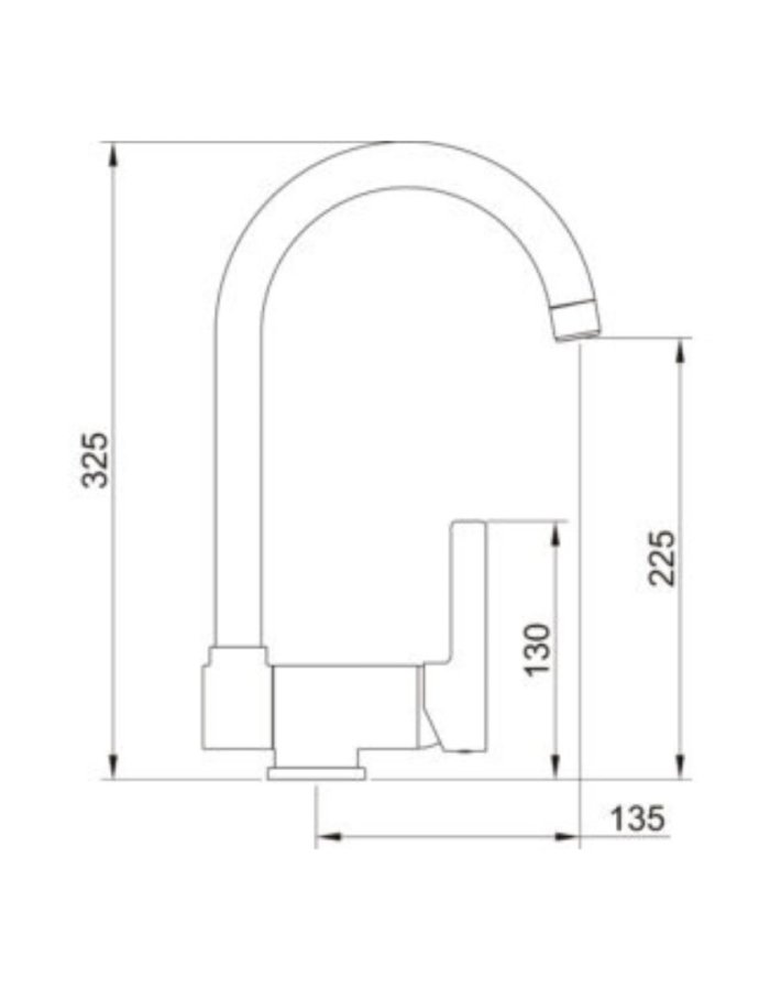 Clever – Μπαταρία Νεροχύτη Πάγκου με Σπαστό Ρουξούνι 